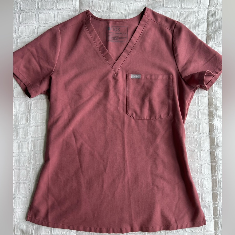 FIGS Mauve Catarina™ One-Pocket Scrub Top Size Small
